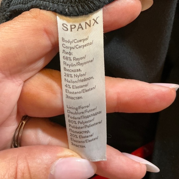 Spanx Faux Leather Leggings Black High Rise Shaping Pants Size Small - Picture 7 of 9